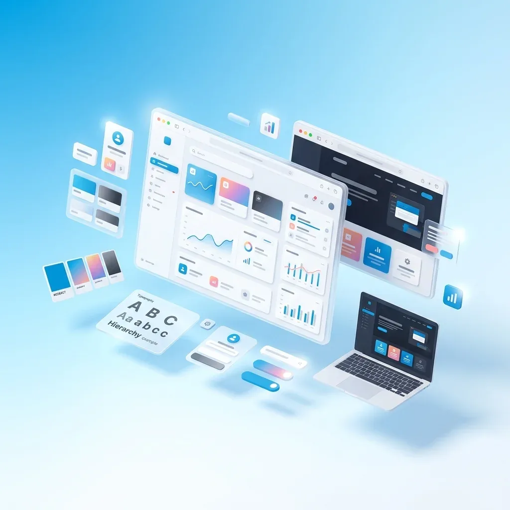 Web Tasarım Projeler — Light UI Mockup
